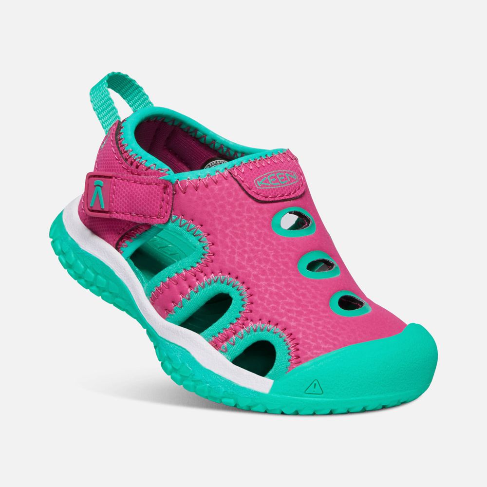 Keen Sandalet Çocuk Pembe/Yeşil - Stingray - Türkiye VUMZ94803